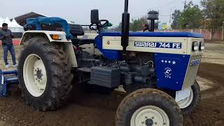 Swaraj 744 FE 50 hp tractor power steering [upl. by Nyrad101]