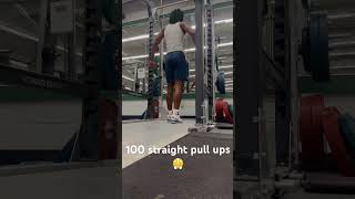 100 straight pull ups 😤…soon 😅 lot of work to do flexing biceps gym shorts motivation [upl. by Valdes]