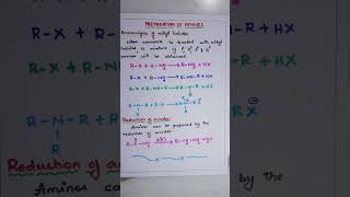 PREPARATION OF AMINES BY AMMONOLYSIS OF ALKYL HYALIDES AND REDUCTION OF AMIDES BSc Second year [upl. by Merriman110]