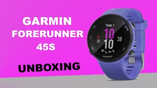 Garmin Forerunner 45s Iris Unboxing HD 0100215611 [upl. by Nothgiel]