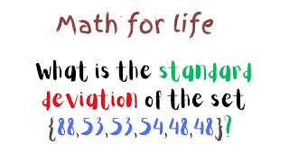 Standard deviationmaths mathematics algebravector mathequationfunctionequations [upl. by Bandler]