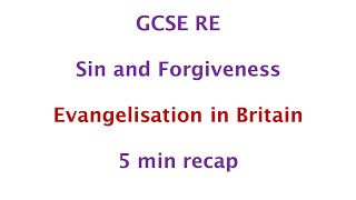 GCSE RE Eduqas  Evangelisation in Britain 5min recap [upl. by Azal722]