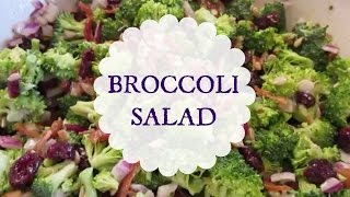 Broccoli Salad The Best Potluck Recipe [upl. by Xenophon]