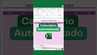 Como Criar um Calendário Automatizado no Excel  shorts excel [upl. by Carrnan]