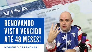 O Consulado Americano está Renovando Visto Americano vencido até 48 meses Bom momento para renovar [upl. by Anna92]