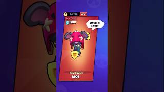 MOE NEW BRAWLER 1900 CREDITS🔥 brawlstars [upl. by Ardni]