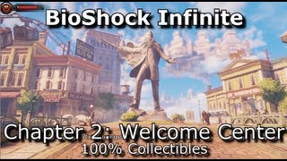 BioShock Infinite  Chapter 2  100 Collectibles  Voxophones Kinetoscopes Telescope amp Infusions [upl. by Gilbye]