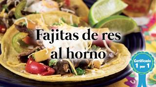 Fajitas de res al horno 1Minuto Video de Receta  Proyecto ONIE [upl. by Mayman]