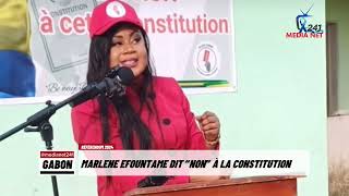 RÉFÉRENDUM 2024  MARLÈNE FABIENNE EFOUNTAME DIT “NON” À LA CONSTITUTION [upl. by Nomla]