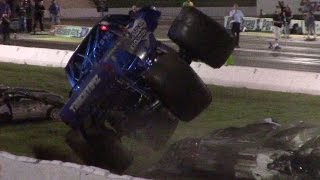 Englishtown Raceway Park Night Of Thrills Monster Trucks 72016 [upl. by Aynot322]