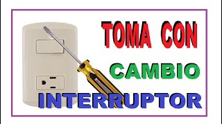 COMO CAMBIAR TOMA INTERRUPTOR [upl. by Baxie844]