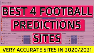 BEST 4 FOOTBALL PREDICTIONS SITES IN 2020 [upl. by Reyna]