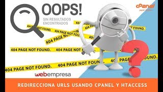 Redirecciona urls de forma correcta usando cPanel y htaccess [upl. by Aritak]