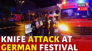 Knife Attack In Germany News LIVE  German Festival In Solingen Knife Attacker Kills 3  N18G [upl. by Nohtan]