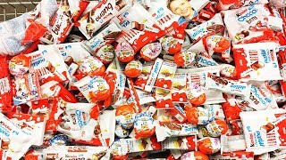 A Lot Of Candy and Sweets 2018 NEW 18 ASMR  АСМР ЗАКУПКА МНОГО СЛАДОСТЕЙ КИНДЕР [upl. by Kilar]