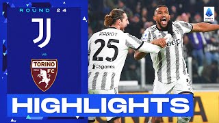 JuventusTorino 42  Juve win dramatic derby goalfest  Goals amp Highlights  Serie A 202223 [upl. by Nidak94]