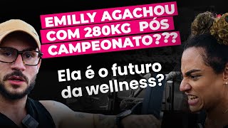 TREINO DE PERNAS DE WELLNESS PÓS COMPETIÇÃO  EMILLY É IMPARÁVEL [upl. by Magree]