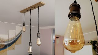 Mini Tuto Fabriquer un lustre vintage Edison [upl. by Preciosa]