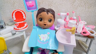 Baby Alive doll Breaks tooth and goes to the Dentist [upl. by Eanaj821]