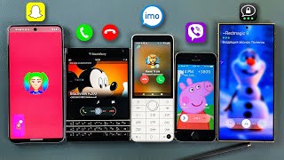 Imo Viber Threema SnapChat  Incoming Call Blackberry amp Xiaomi Qin amp iPhone 5s amp Pixel 8P amp S24U [upl. by Minoru734]