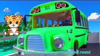 Wheel on the bus go round and round colour full animation kids song nursery rhymes [upl. by Weitzman463]