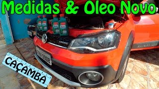 Medidas da Caçamba amp Troca de Óleo Cross  Jader Vlog [upl. by Ecnaralc]