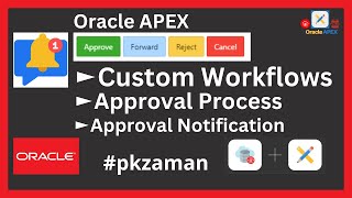 Custom Dynamic Approval Workflows  Approval Process  Oracle APEX [upl. by Ellohcin259]