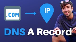 How to Point a Domain Name to an IP Address DNS A record example [upl. by Dobrinsky410]