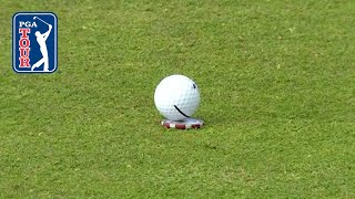 What are the odds Zalatoris ball stops on Fitzpatricks ball marker [upl. by Assanav]