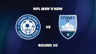 NPL NSW Mens Round 30 Sydney Olympic FC v Sydney FC [upl. by Ydnat]