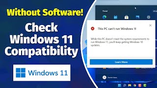 How to Check Windows 11 Compatibility Without Software  Easy Guide 🚀 [upl. by Am305]