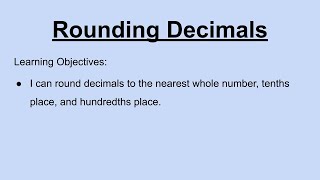 5th Grade Math Rounding Decimals 5NBT4 [upl. by Ahsenroc]