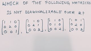 Diagonalizable matrices Linear AlgebraHow to check triangular matrices are diagonalizable [upl. by Aiyn]