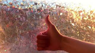 Haton Privacy Rainbow Window Film  Installation Guide amp Review [upl. by Oeflein872]