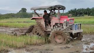 trekta trek traktor trek tractor at paddy feild [upl. by Nelra]