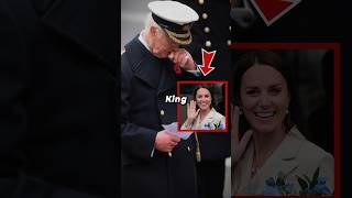 King Charles Holds Back Tears While Kate Makes Rare Royal Appearance At Memorial Service shorts [upl. by Yentruok46]