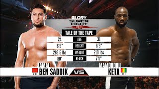 GLORY 22 Jamal Ben Saddik v Mamoudou Keta [upl. by Rollin]