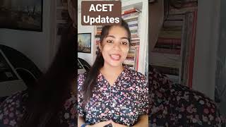 Updates on new course for ACET Exam exam study preparation competitive students gk [upl. by Hedva]