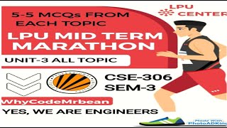 Computer Networking Unit 3  LPU Midterm sem3 MCQ Marathon  Full Revision [upl. by Aurthur895]