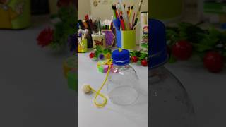 toy craft idea step by step kids activity craft using water bottlehandmade craft youtubeshorts [upl. by Ysteb]