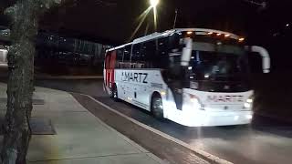 Martz Trailways Mini Charter Bus Leaving [upl. by Sprung]