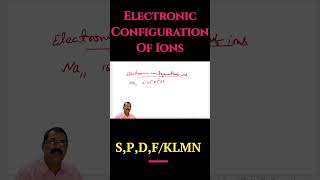 How To do Electronic Configuration of Ions  Electronic Configuration  spdf 👉👉✅ viral [upl. by Annahahs451]