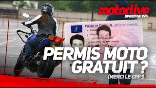 LE PERMIS MOTO GRATUIT   SPEED NEWS [upl. by Anatole]