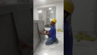 portas da ilha de cozinha feito com porcelanato [upl. by Rettig]