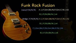 Backing track  F  Dm Bb  Gm Fusion Funk Rock  124 bpm [upl. by Ybloc]