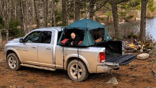 Truck Camping With Kamprite Cot [upl. by Earahc591]