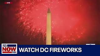 WATCH July Fourth DC fireworks show over Washington Monument  LiveNOW from FOX [upl. by Moazami49]