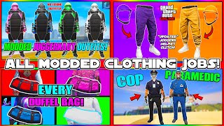 ALL MODDED CLOTHING JOBS IN 1 VIDEO GTA 5 Modded Outfit Glitches  GTA Online [upl. by Licht]