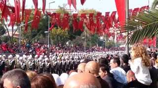 29 Ekim Cumhuriyet Bayramı Kutlamaları İstanbul Vatan Caddesi 2013 [upl. by Chalmers]