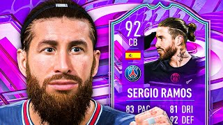 IS HE WORTH IT 🤔 92 FUT BIRTHDAY SERGIO RAMOS PLAYER REVIEW  FIFA 22 Ultimate Team [upl. by Htilil]